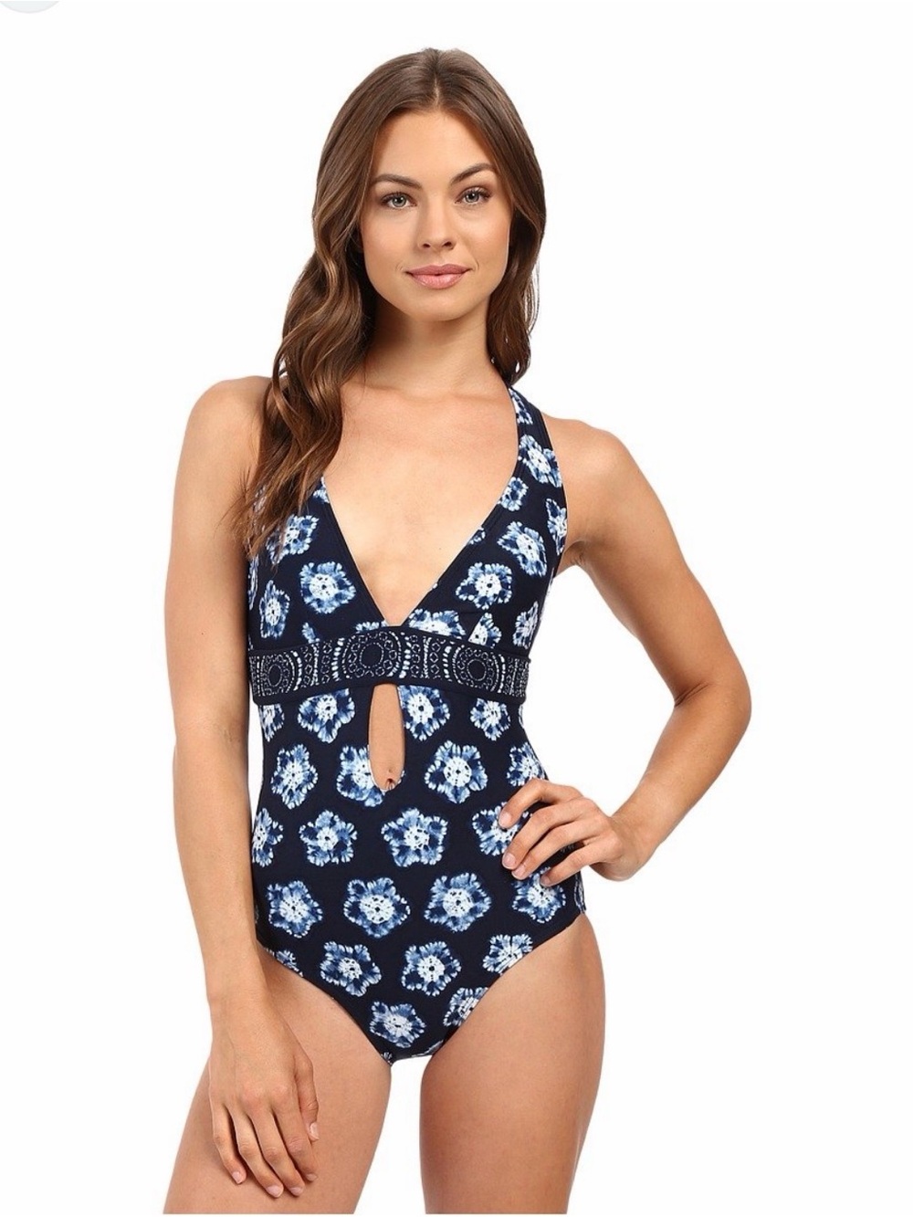 Michael Kors Plunge Maillot Swimsuit